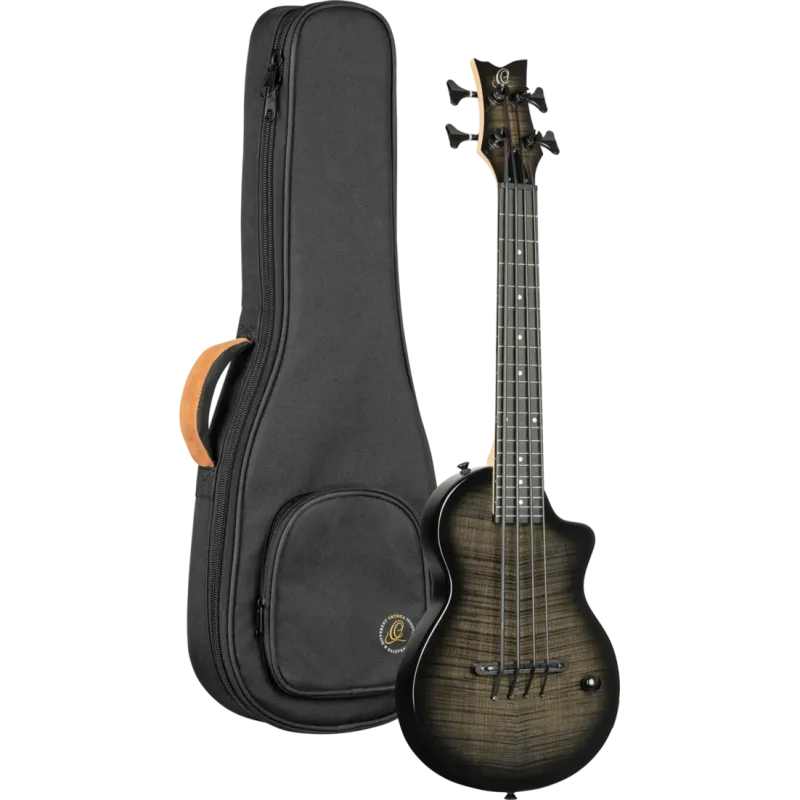 Ortega NEO-BS-TGB, Ukulele Bass, Pickup wiederaufladbar